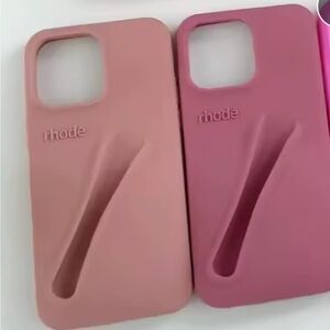 RHODE Pink and Rose Phone Cases each $15